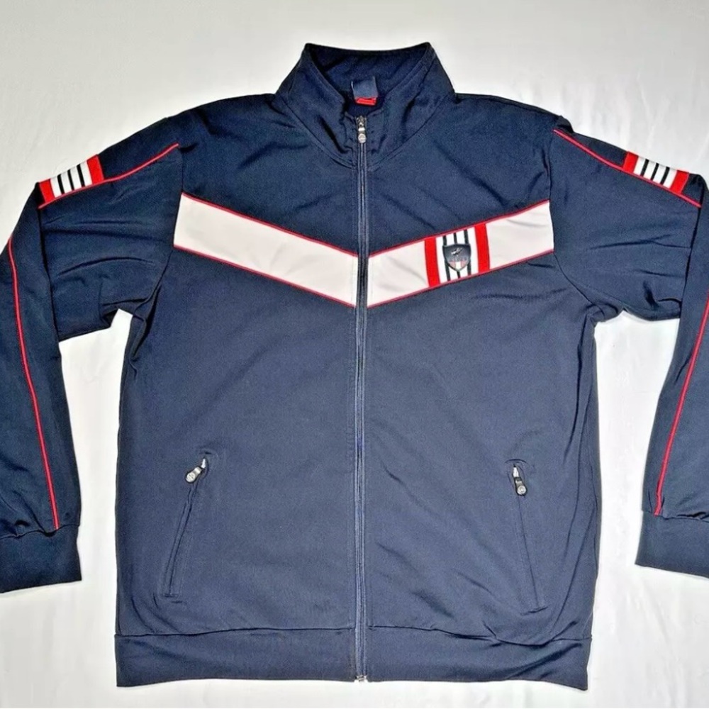 Mondo Sport Activewear Tracksuit Black Full Zip Track Jacket Size 4XL